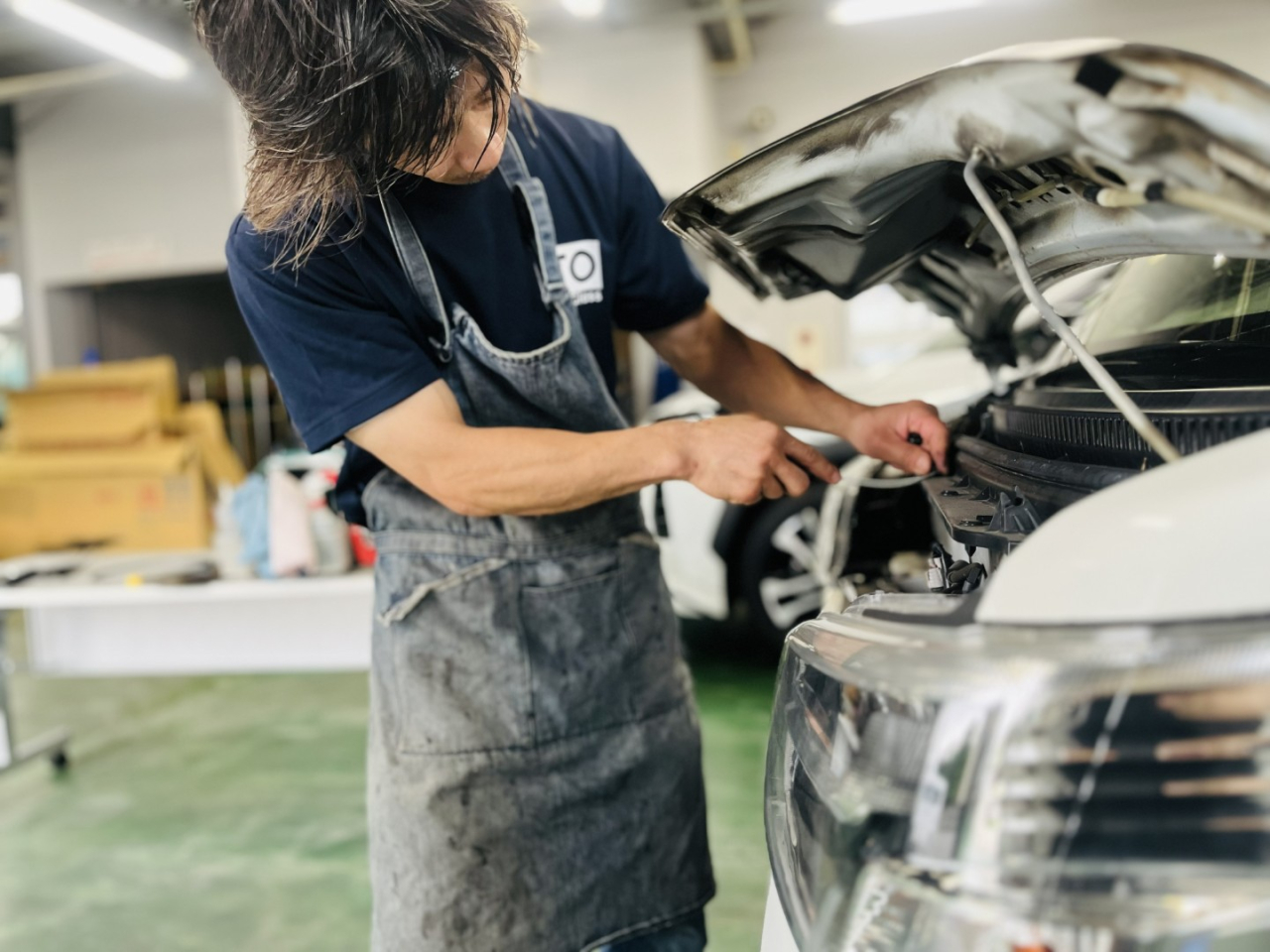 作業中の施工スタッフ
